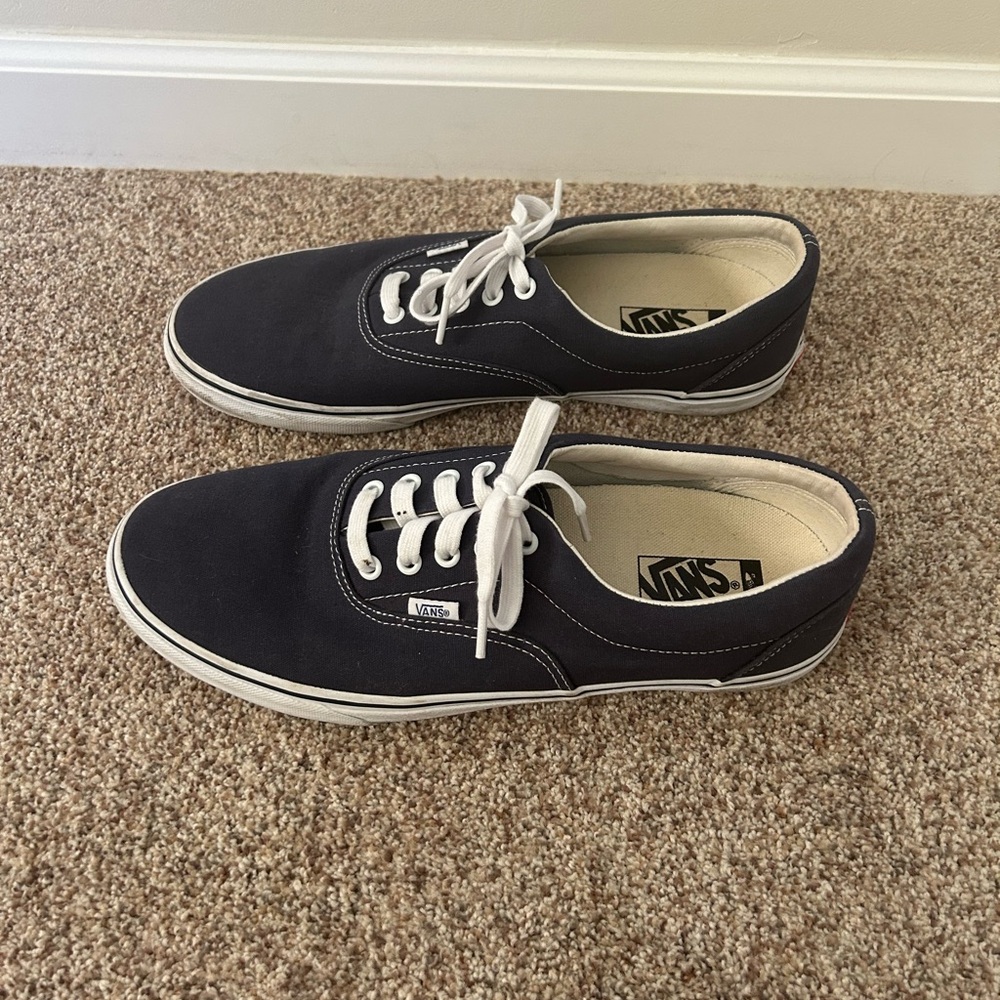 Vans Classic Navy Blue Canvas Shoes